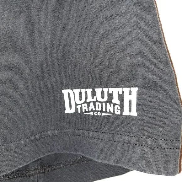 Duluth Trading Company Men's Longtail T Relaxed Fit Angry Beaver Logo T-Shirt L - Picture 7 of 8